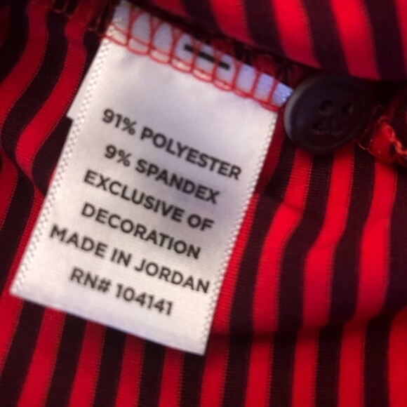 Walter Hagen Set of 2 Men's Golf Polo Shirts Red Blue Striped 11 Majors Medium - Picture 7 of 14